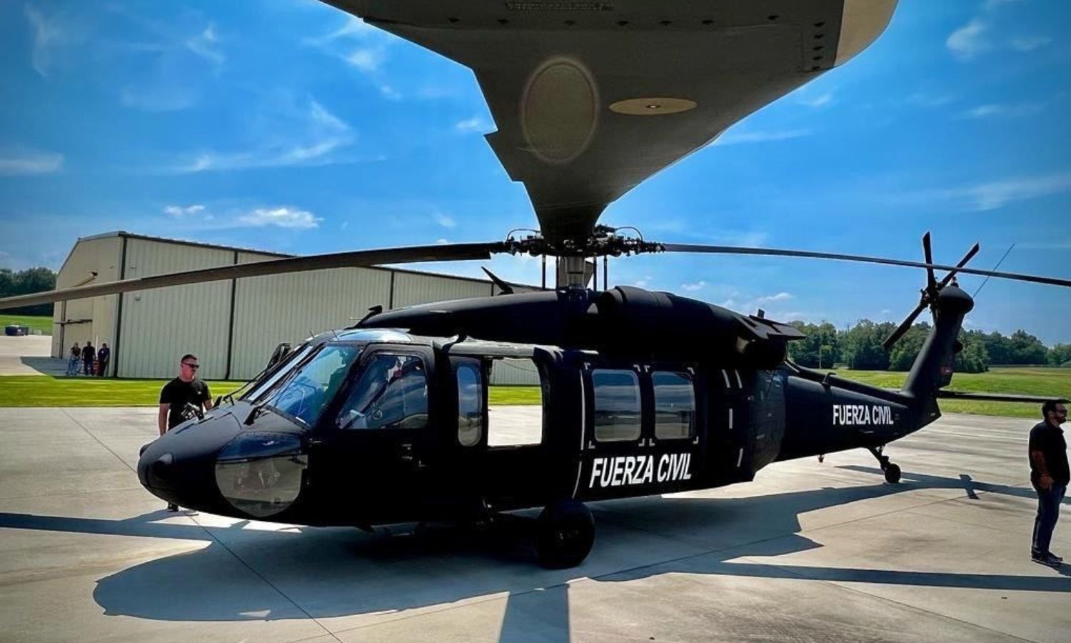 Refuerzan seguridad en carretera a Reynosa con helicóptero Black Hawk